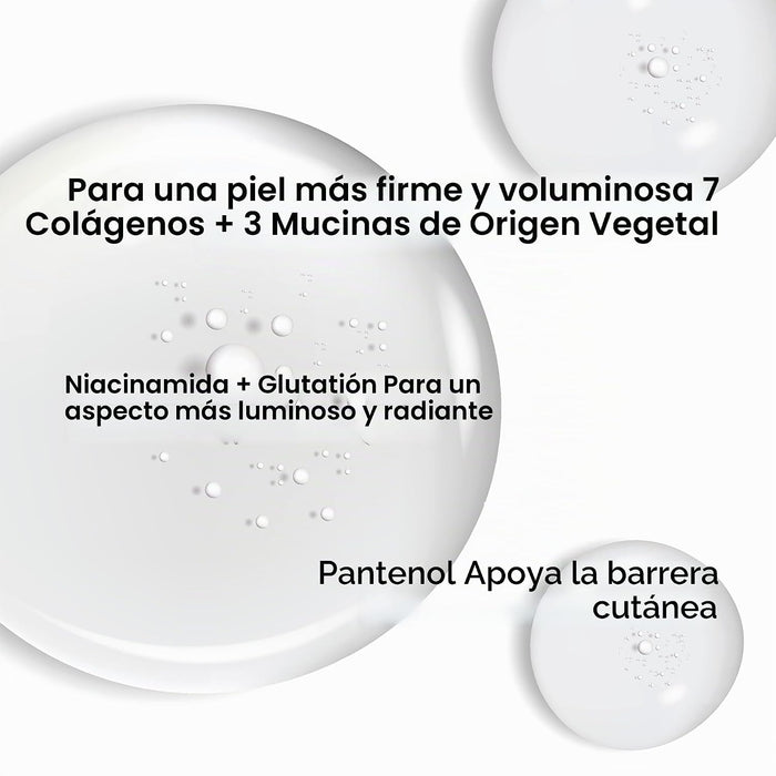 ClearDea Mucina de Colágeno Ampolleta Hidratante Crema Facial (Doble Colágeno + Cuidado de Mucina)