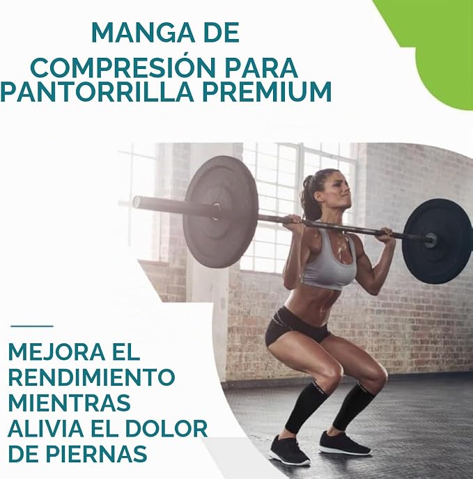Manga de compresión para pantorrillas Run Forever para hombres y mujeres