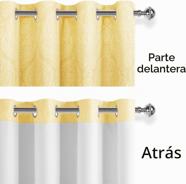 DWCN 1 Par de Cortinas opacas degradadas para dormitorio, 52 x 96 pulgadas