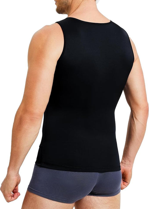 TAILONG - Camiseta de compresión para hombre, moldeador del cuerpo