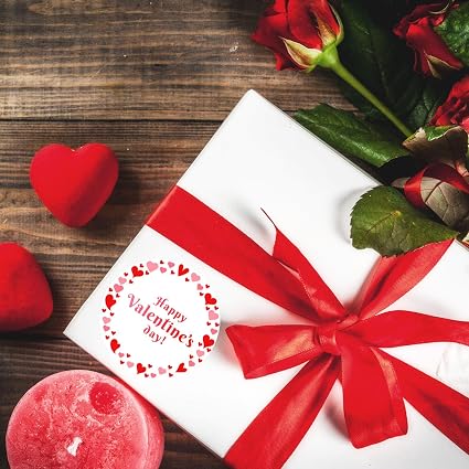 SHEIN 72 pegatinas de regalo para el día de San Valentín, etiquetas de San Valentín