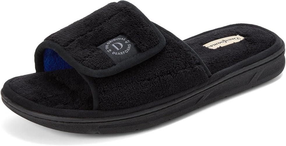 Pantuflas de verano ajustables para hombre Dearfoams, aptas para interiores y exteriores