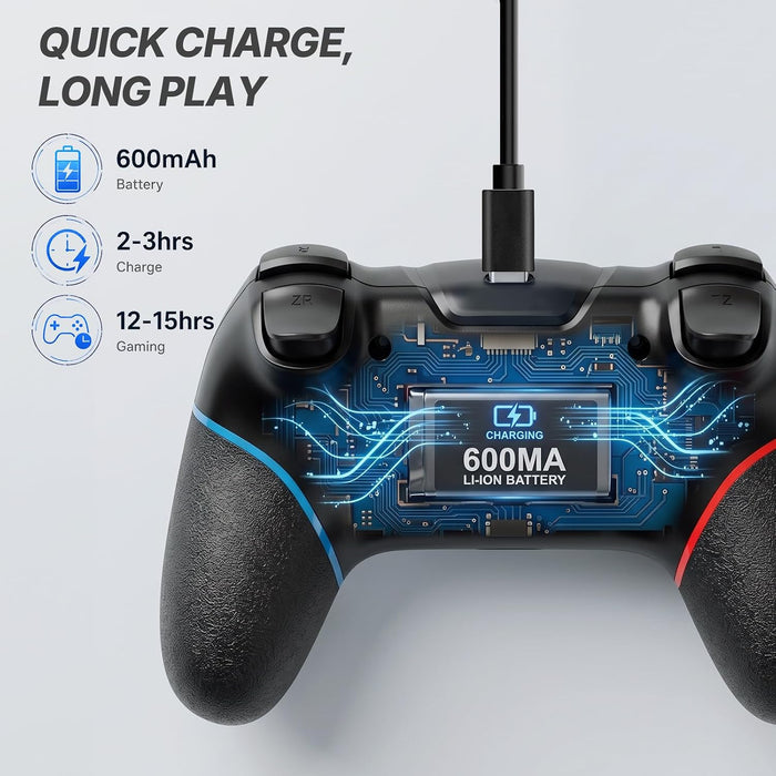 Mando inalámbrico mejorado Diswoe para Switch/Lite/OLED/Switch 2 Pro Controller