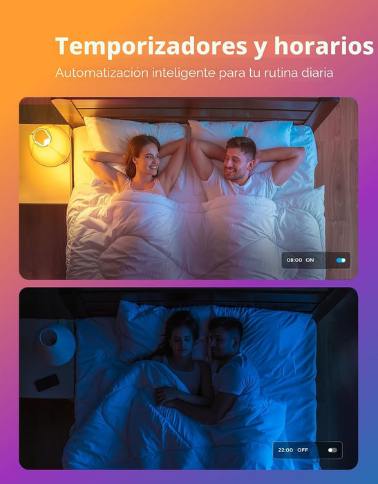 Govee 2 bombillas LED RGBWW inteligentes que cambian de color, 30 escenas dinámicas
