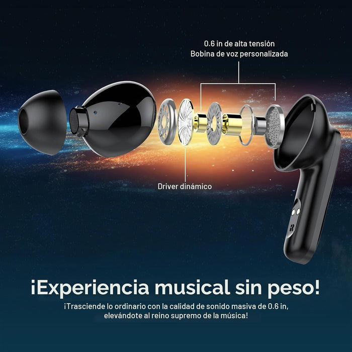 Auriculares inalámbricos Bluetooth 5.4 in Ear Auriculares estéreo de alta