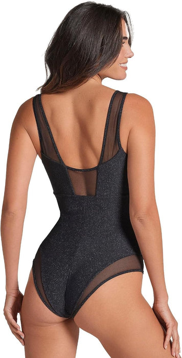 Victoria's Secret  Traje de baño de una pieza Leonisa Shapewear con escote pronunciado y efecto sombra.