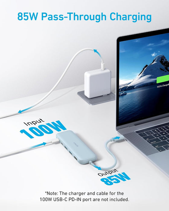 Anker Hub USB C, adaptador USB C 5 en 1 a HDMI con pantalla 4K