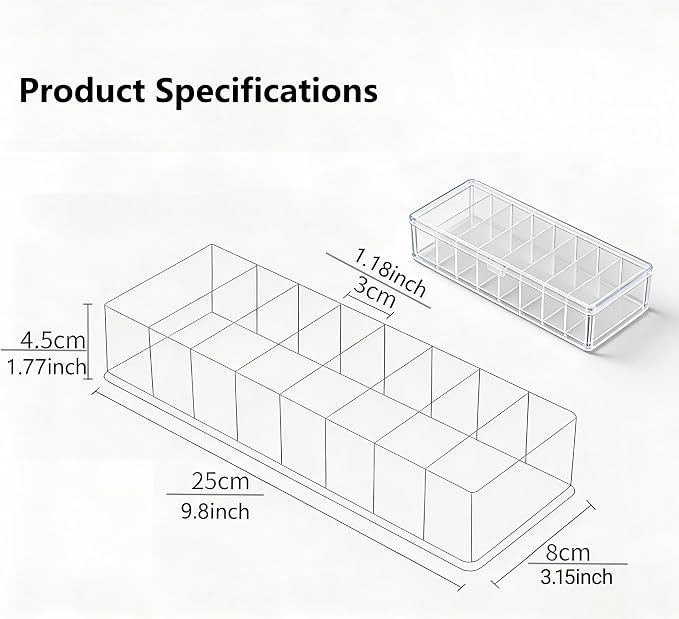 Caja de almacenamiento de cables de 8 compartimentos y 8 bridas de alambre