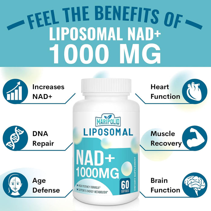 Suplemento de NAD+ Liposomal 1000 mg | Entrega Liposomal de Alta Biodisponibilidad
