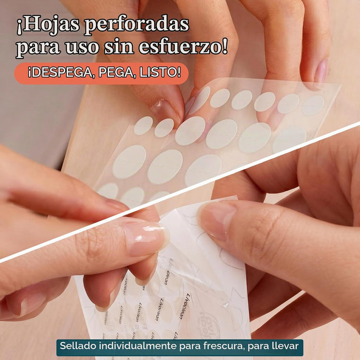 Livaclean Paquete variado de 272 unidades de parches grandes para espinillas en la cara