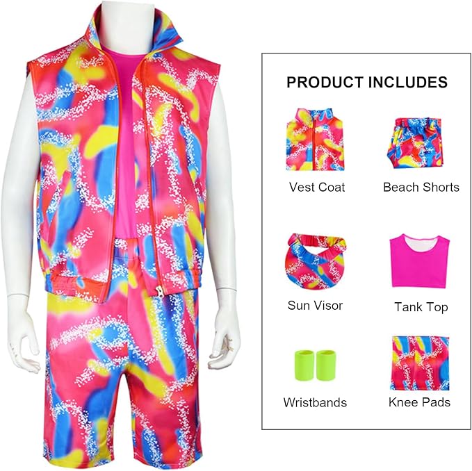 Disfraz de Ken para niños, deportivos retro