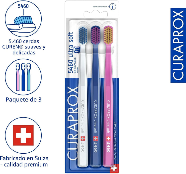 Curaprox CS 5460 Cepillo de dientes ultra suave – Cuidado dental y de encías para adultos