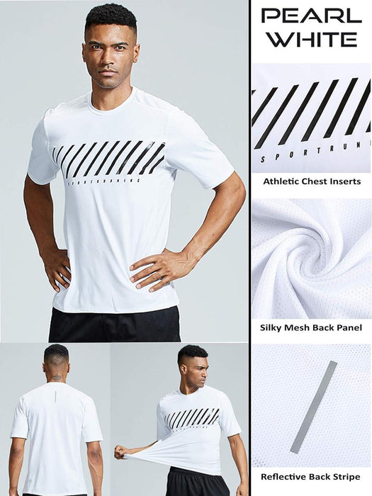 Camisetas de manga corta con cuello redondo Liberty Imports  para hombre (pack de 5)
