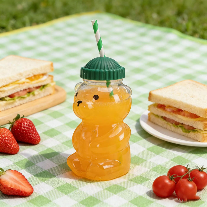 Vaso Transparente Reutilizable de PET con Pajita y Tapa, para café Helado, Leche, té, Jugo