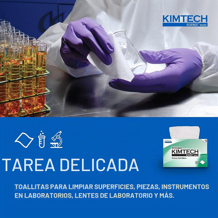 Toallitas para tareas delicadas desechables Kimberly-Clark Kimtech Science Kimwipes
