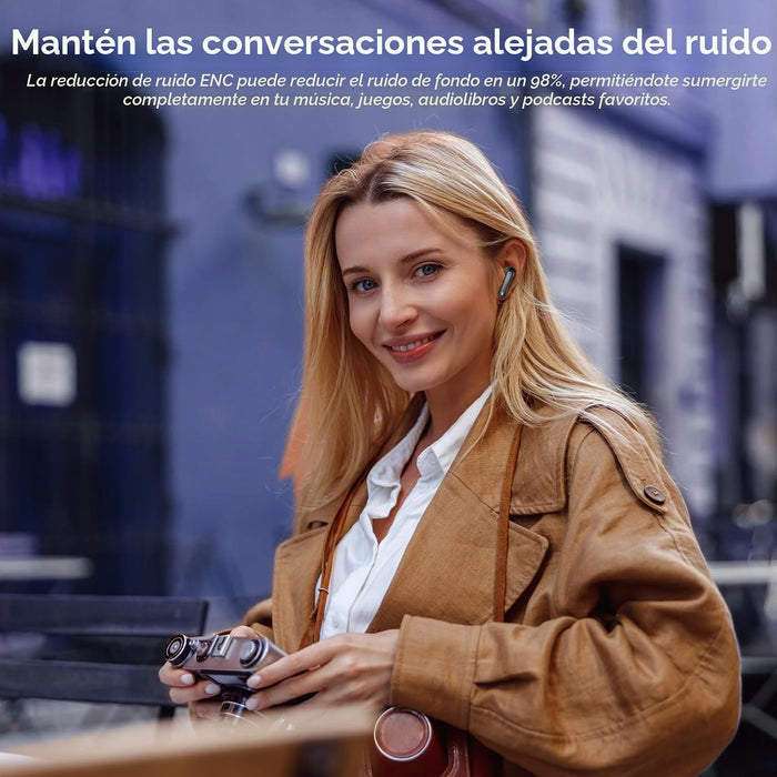 Auriculares inalámbricos Bluetooth 5.4 in Ear Auriculares estéreo de alta