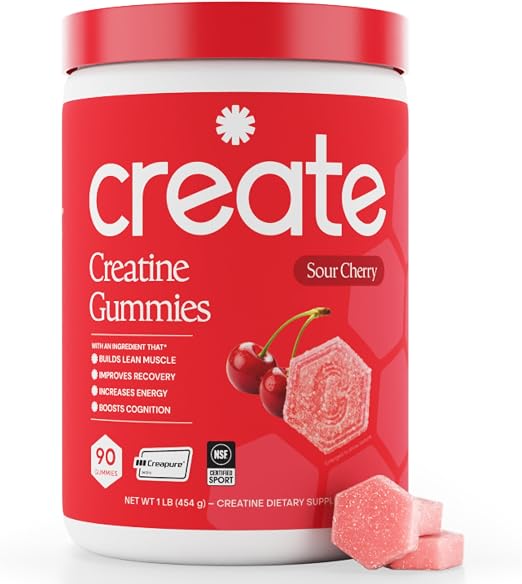 Crea gomitas de monohidrato de creatina para hombres y mujeres 90 unidades