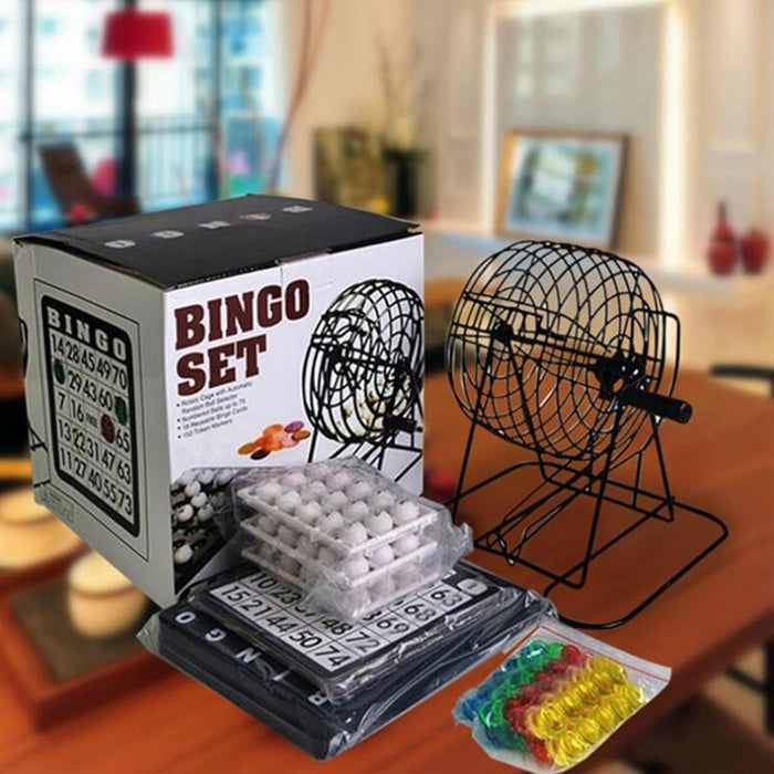 Juego De Bingo Clásico, De Lujo con Jaula De Bingo