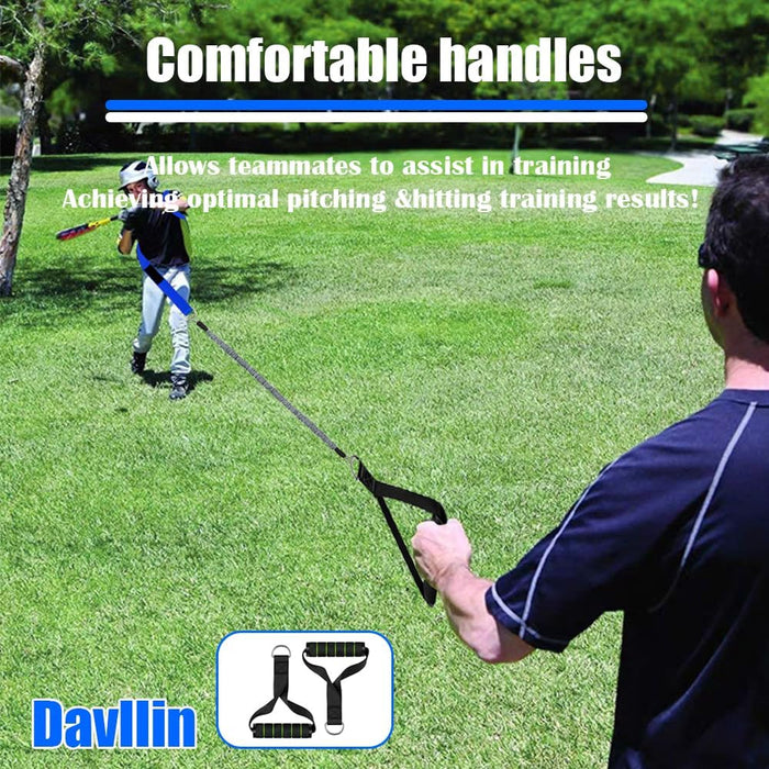Banda de resistencia Davllin Core & Hip Belt para béisbol y sóftbol, ayuda de entrenamiento para lanzadores