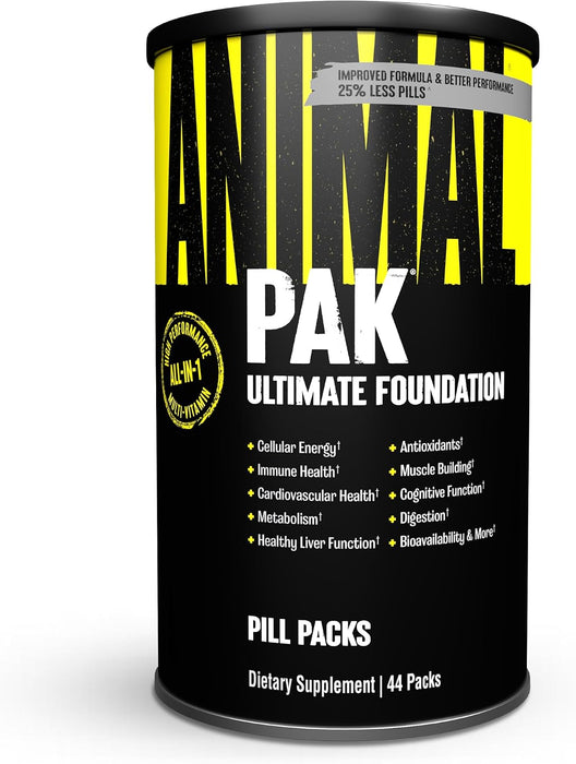 Animal Pak Suplemento multivitamínico conveniente para hombres y mujeres 44 packs