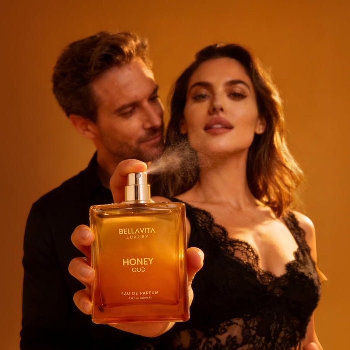 BellaVita Luxury Honey Oud Eau de Parfum (3.4 onzas líquidas) Pachulí, vainilla, bergamota, floral y picante