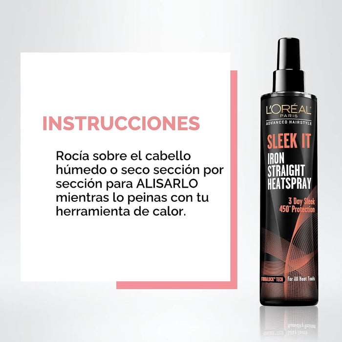 L'Oréal Paris - Espray para peinar cabello liso y sedoso, 5.7 onzas