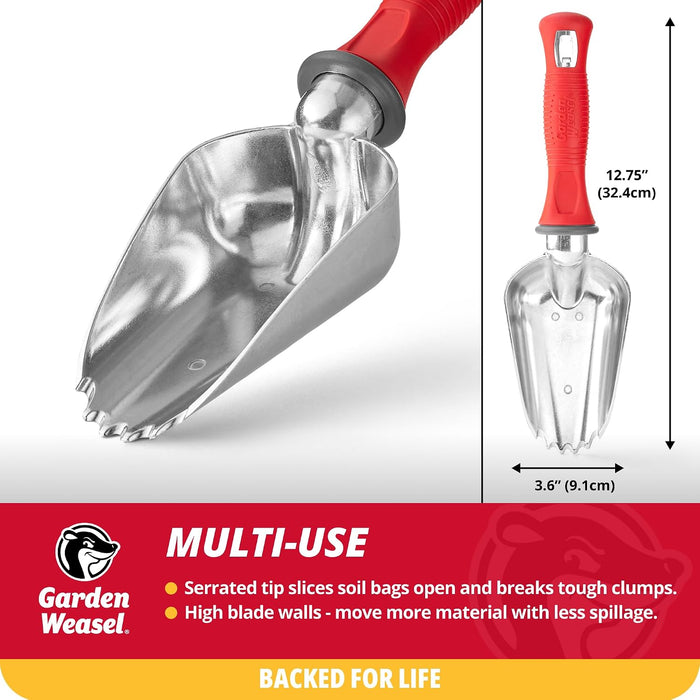 Pala de jardinería extragrande Garden Weasel para cavar la tierra y plantar.