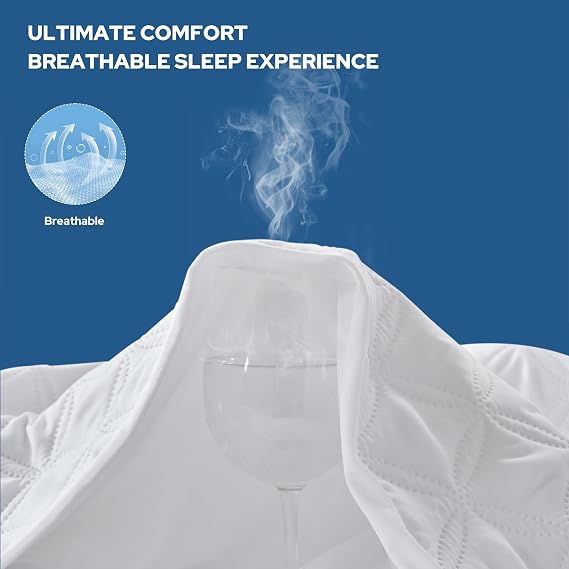BEDLORE Protector de colchón impermeable , tamaño individual, con bolsillo profundo