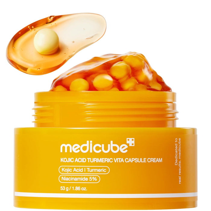 Medicube Crema cápsula con ácido kójico y cúrcuma para un tono desigual de piel, 53g