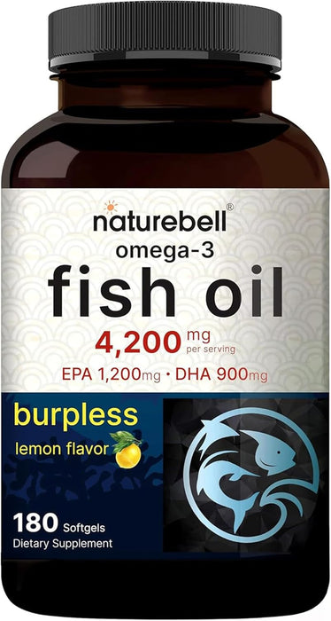 Aceite de pescado Omega 3 de 4,200 mg, 180 cápsulas