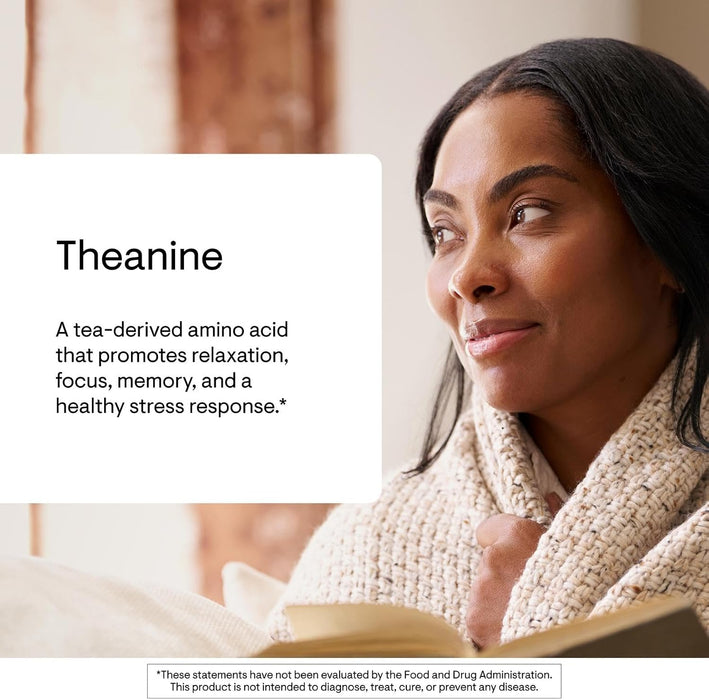THORNE Teanina, 200 mg de suplemento de L-teanina, 90 cápsulas