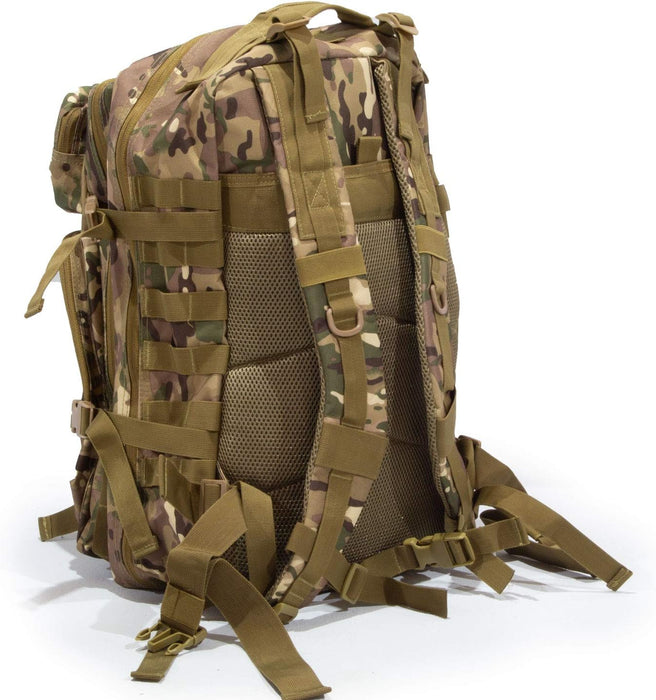 Mochila Táctica de 45L Impermeable de Gran Capacidad con Múltiples Bolsillos, Correas Ajustables