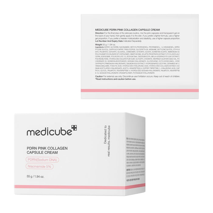Medicube medicube Crema Cápsula con Salmón DNA PDRN Colágeno Rosa, 55g