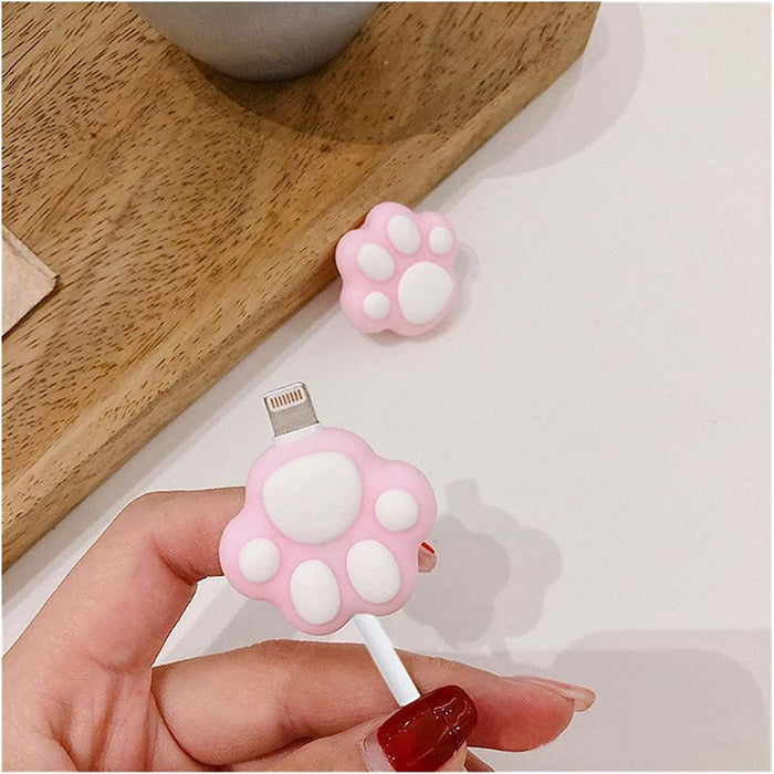 Protector de cable con diseño de patas de gato