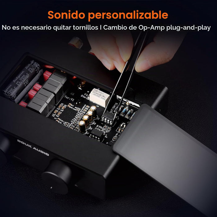 Douk Audio A5 Amplificador Estéreo de 2 Canales TPA3255, 300 Vatios x2 de alta fidelidad Clase D