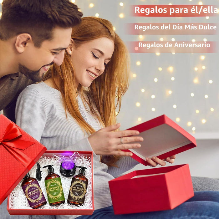 Aceite de masaje para terapia de masaje, paquete de 3 aceites de masaje para celuliti
