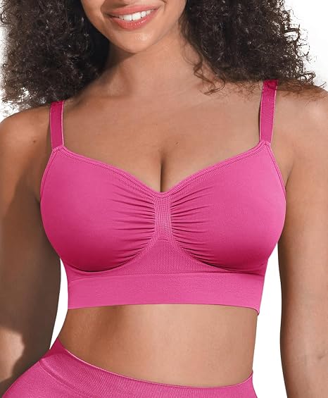 FeelinGirl Sujetadores sin colchas para mujeres sin costura de cobertura completa