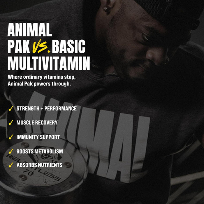 Animal Pak Suplemento multivitamínico conveniente para hombres y mujeres 44 packs