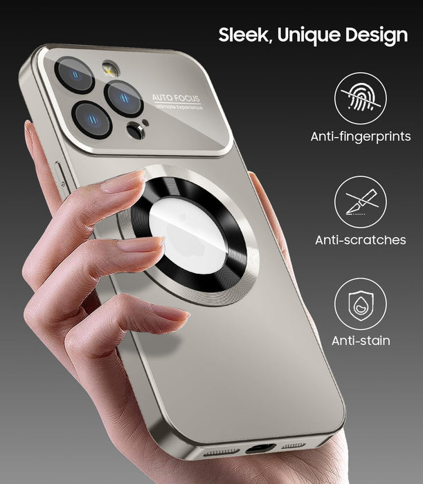 MAKAVO Funda magnética para iPhone 15 Pro Max, compatible con MagSafe