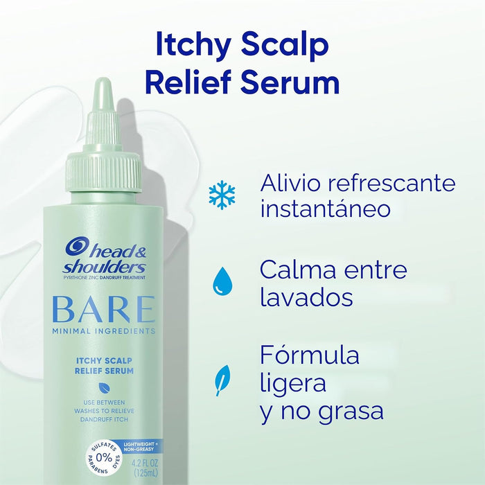 Head & Shoulders Suero anticaspa para aliviar el cuero cabelludo desnudo 0.1% de piritiona de zinc