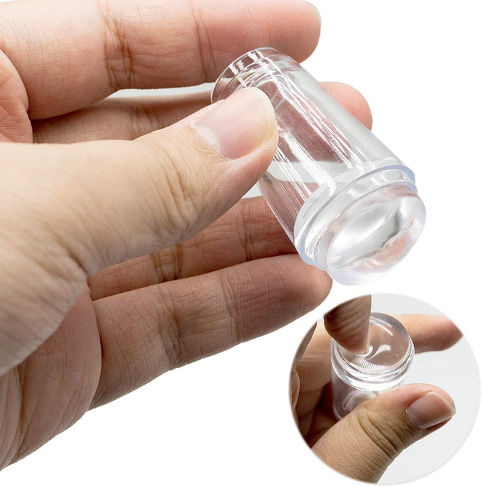 Sello de silicona de uñas transparente, stamping para uñas