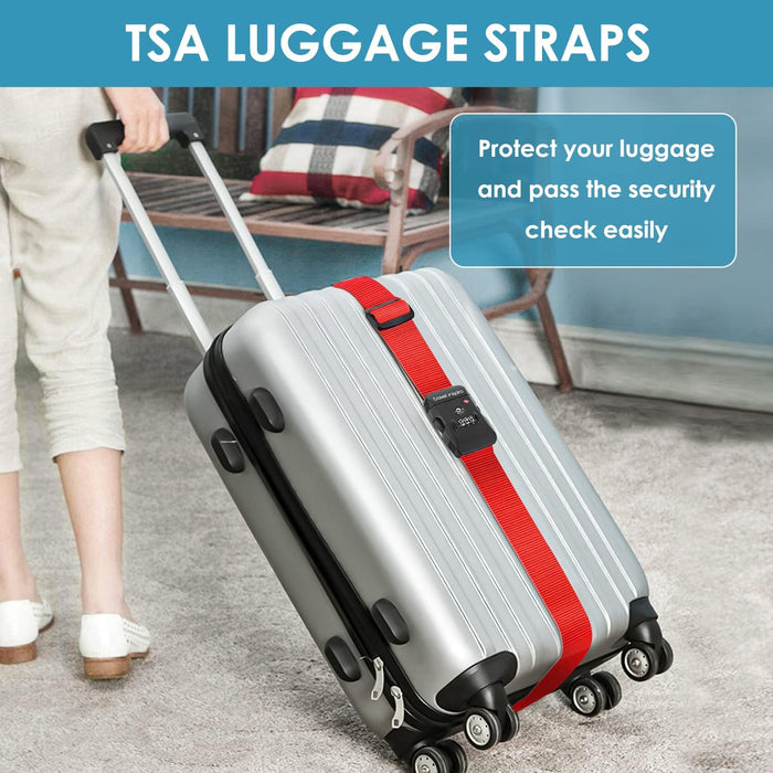 Correas de viaje Inspira para maletas con cierre TSA