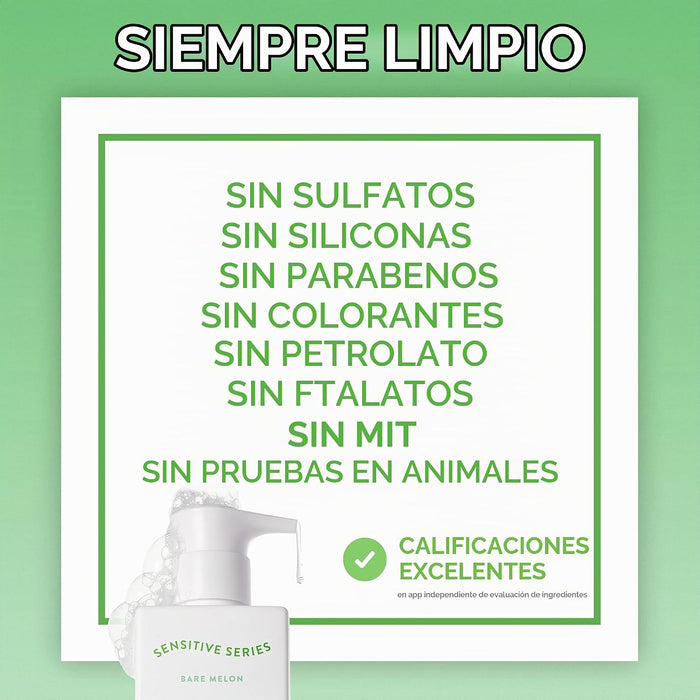 Native Champú restaurador para cabello y cuero cabelludo combinado, melón desnudo, 18OZ