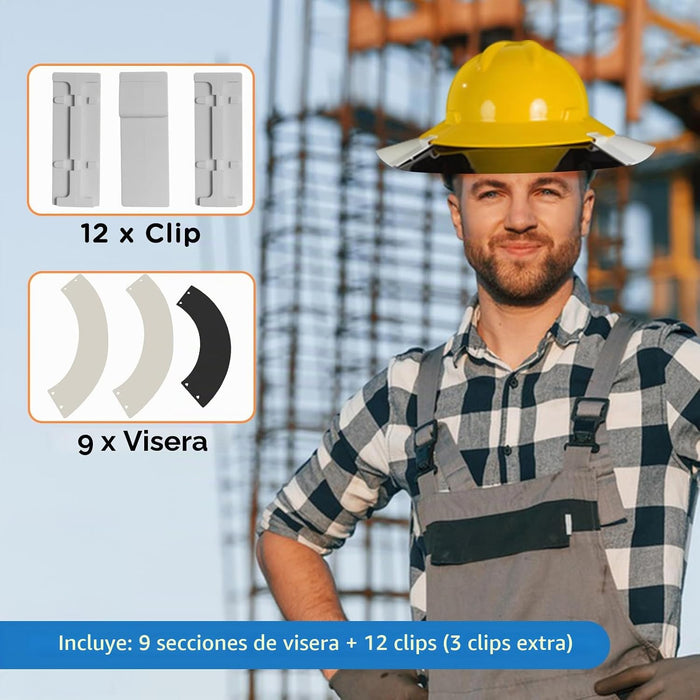 Parasol para casco Lenporl compatible con el accesorio de ala completa V-Gard estándarg