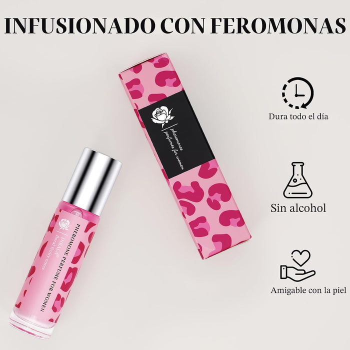 DIBALA Perfume de Feromonas para Mujeres, Aceite de Perfume Roll On Natural 10ml
