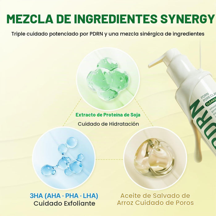 MAKE P:REM PDRN Leche Limpiadora de Arcilla para Poros, 200 ml (6.76 fl.oz.)