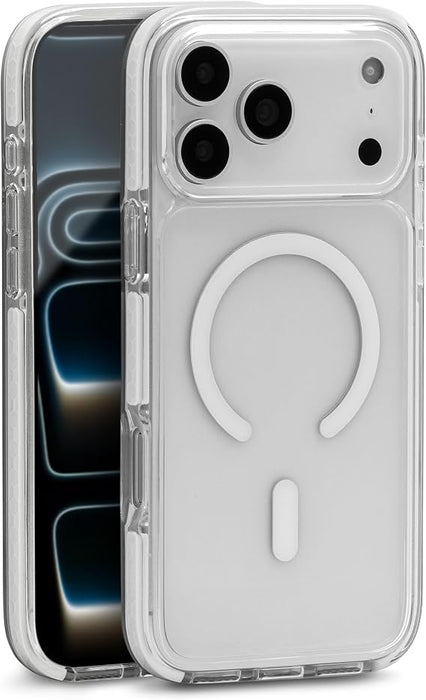 iHome MagSafe Funda para iPhone, resistente a golpes para iPhone (transparente, iPhone 17 Pro)