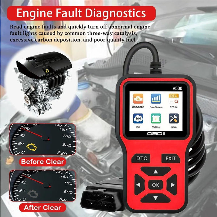 Herramienta de diagnóstico del escáner V500 OBD2