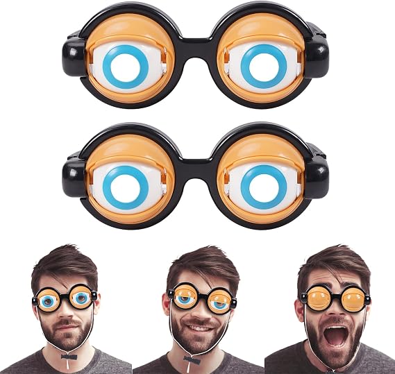 Gafas de Ojos Saltones con Ojos Grandes en Ellas