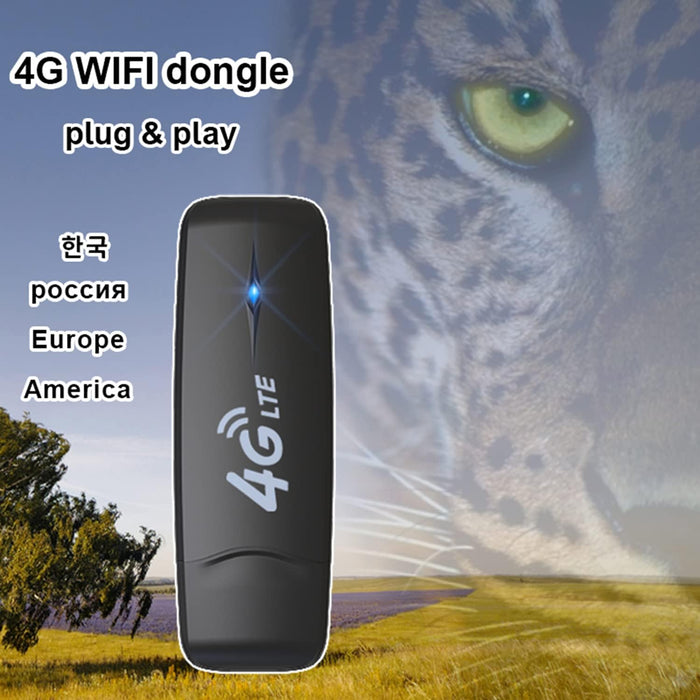 4G LTE USB WiFi Modem Router portátil con ranura para tarjeta SIM de alta velocidad